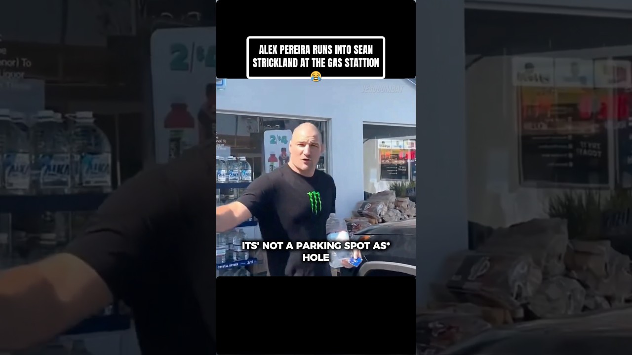 Alex Pereira Runs Into Sean Strickland At The Gas Station 😅