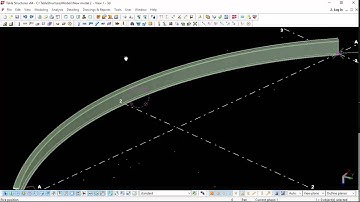 How to Create the Circle Beam In Tekla