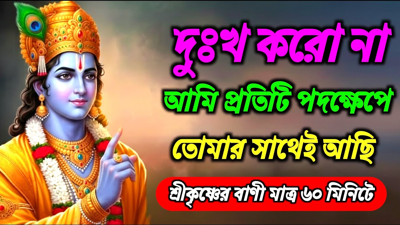দুঃখ করো না আমি প্রতিটি পদক্ষেপে তোমার সাথেই আছি l Krishna Motivational Speech Bangla