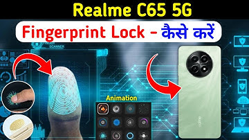 Realme c65 5g fingerprint lock setting Realme c65 5g fingerprint lock, fingerprint lock sensor