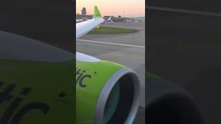 Airbus A220-300 Takeoff #aviation #airlines #airbaltic #swiss #Zürich #airport