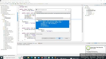 How to rename the java project , package ,class in Eclipse