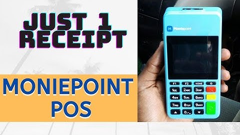 How to set moniepoint POS to print 1 receipt (step by step guide)
