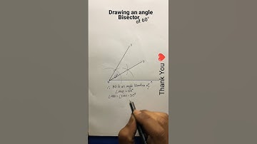 Angle bisector construction || how to bisect an angle || drawing angle bisector #shorts #maths