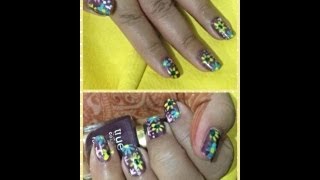 nail nails easy diy draw beginners flowers tutorial spring