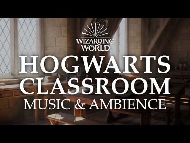 Hogwarts Classroom | Harry Potter Music u0026 Ambience - 5 Scenes for Studying, Focusing, u0026 Sleep class=
