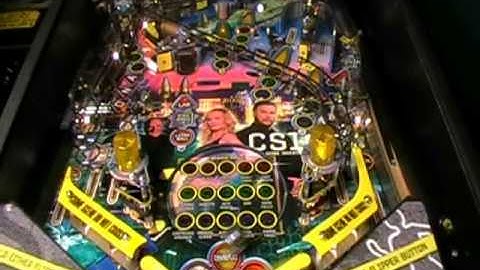 CSI Pinball Machine Video