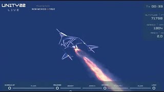 See Virgin Galactic Unity 22 with Richard Branson soar to space and back!