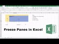 How to Freeze Panes in Excel