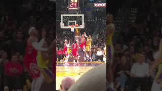 Nipsey Hussle Rondo Chris Paul fight Rockets vs Lakers Baseline View