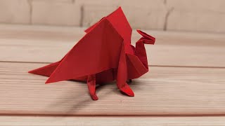 HOW TO MAKE AN EASY DRAGON ORIGAMI / ORIGAMI FOR KIDS / PAPER CRAFT