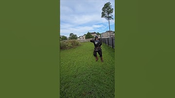 Running in maille armor and shamshir cuts #shamshir