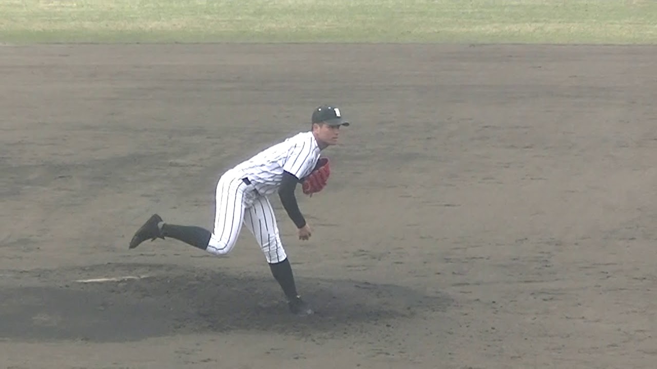 19春季熊本大会九学蒔田くんの投球 Youtube