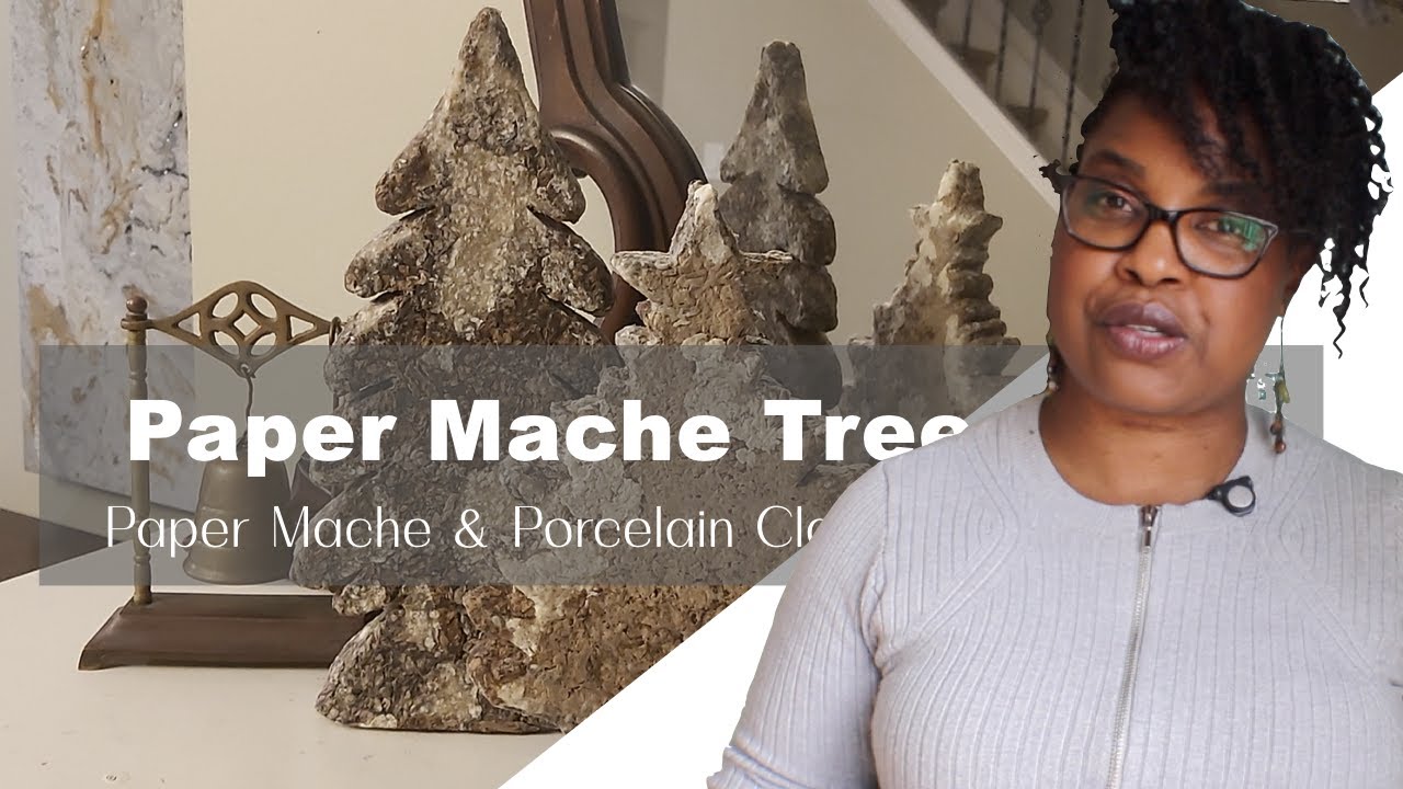 Decorate a Paper Mache Tree for Christmas - Mod Podge Rocks