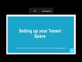 How to Apply for Tenant Space Recognition