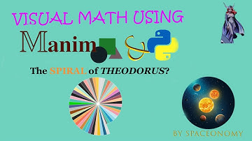 Spiral of Theodorus | A Visual Explaination Using Manim & Python #visualmaths #3blue1brown