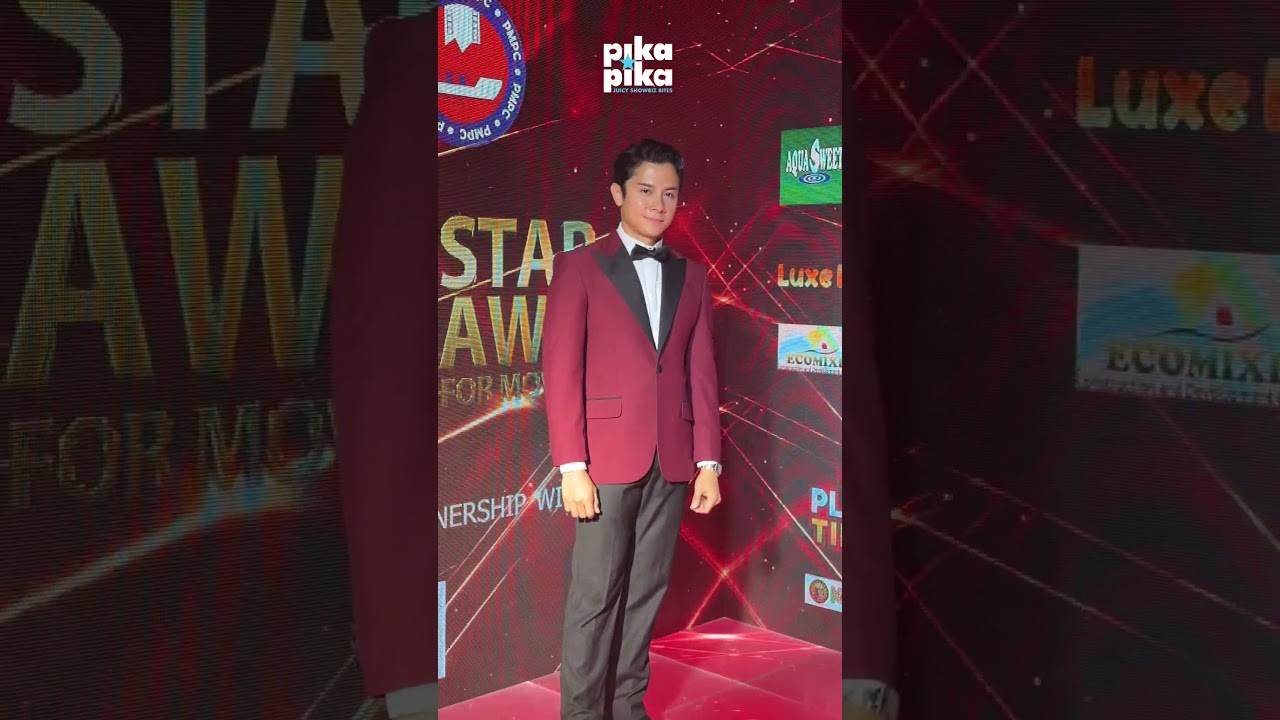 JC Santos, arrives at the 40th Star Awards for Movies 