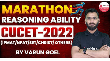 CUCET 2022 Preparation | Reasoning Ability For UG Entrance Exam 2022 | CUCET Reasoning Questions