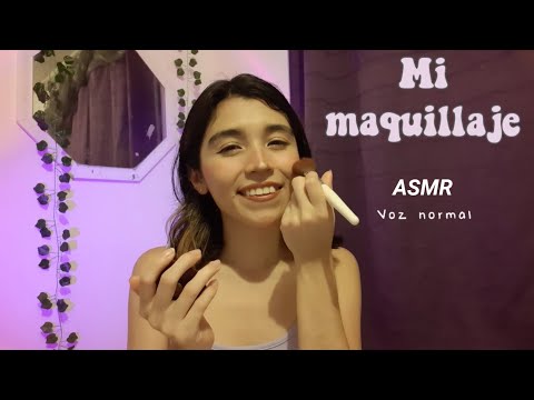 ASMR con mi VOZ NORMAL | Mi maquillaje 🎀
