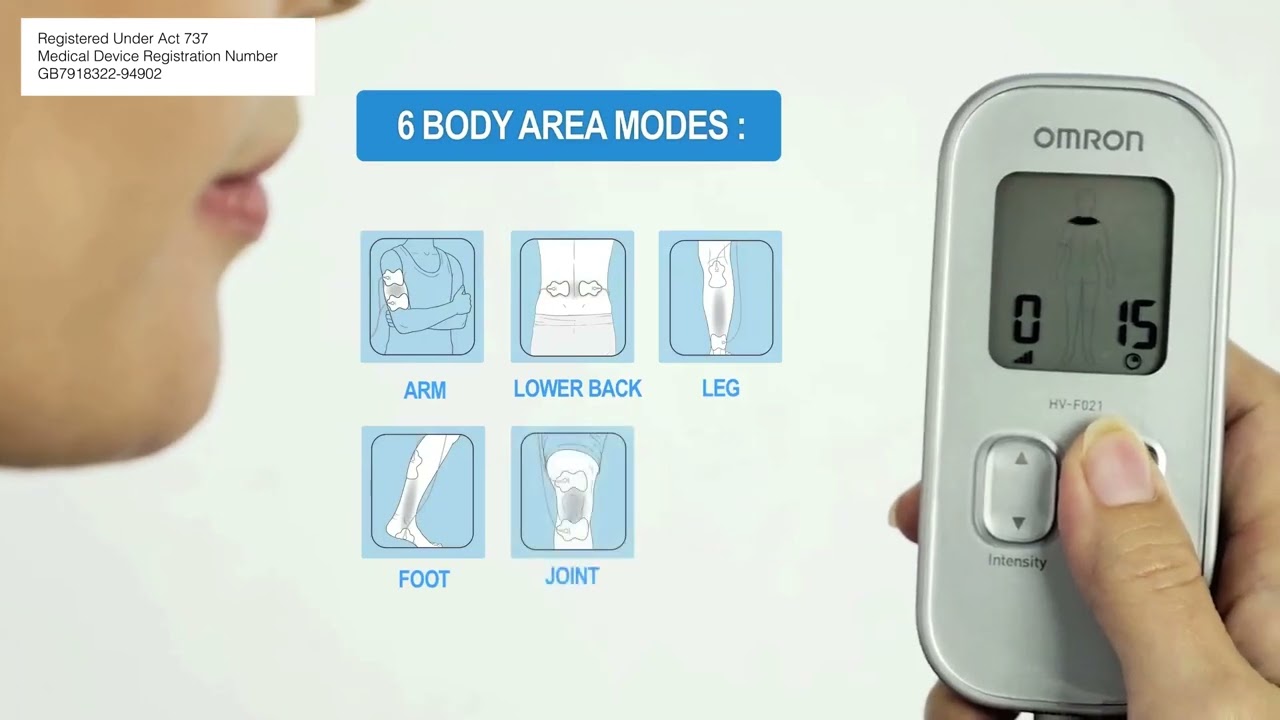 OMRON Pocket Pain Pro TENS Unit Muscle Stimulator, Simulated