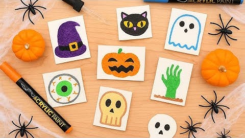 Halloween 3D Sponge Canvas - Spooky Art That Comes to Life!