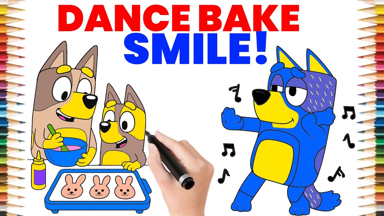 Bluey’s Kitchen Fun! 🍪 Bingo & Mum Bake Cookies While Dad Dances 🎵