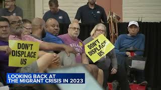 Migrants in Chicago sent from Texas was the city's biggest story in 2023