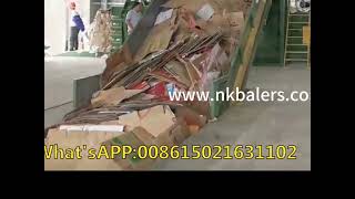 Horizontal Waste Paper Compactor Machine#baler #baling #recycling