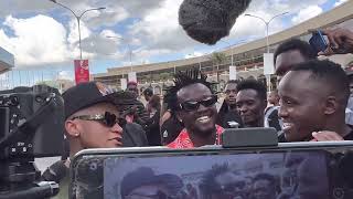 Bahati at the airport to pick INNOSS B l INNOS B arrives in Kenya