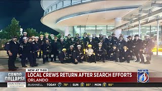 Local crews return after search efforts