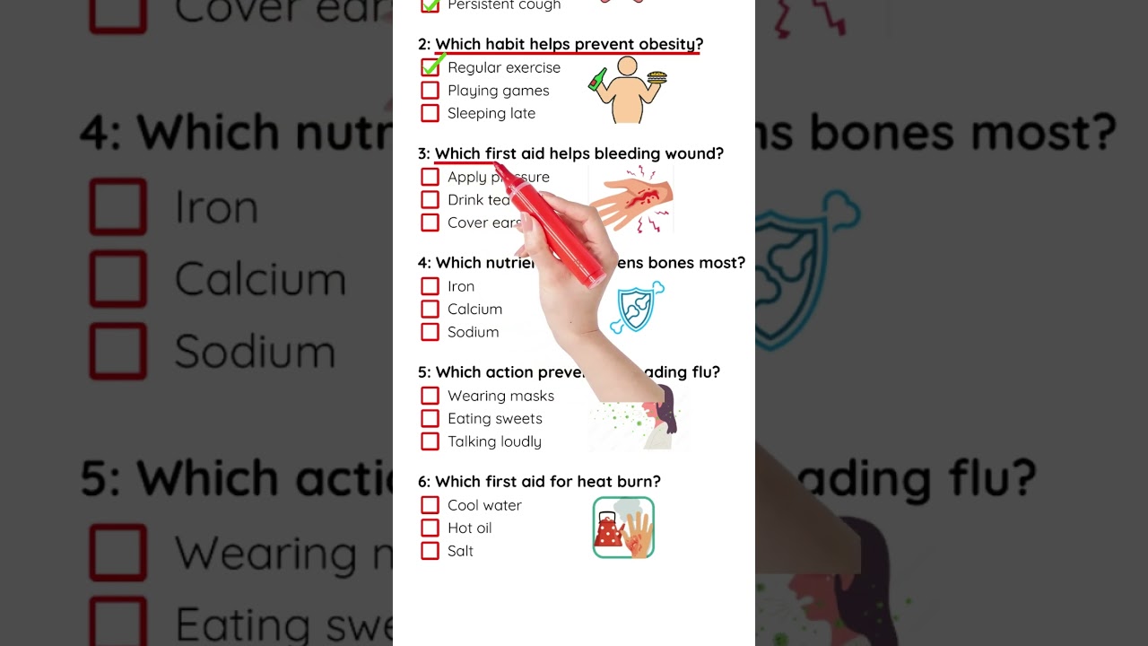 Health quiz trivia - can you get 5/5  