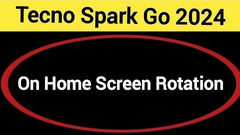 How to turn on home screen rotation, Tecno Spark go 2024 me home screen auto rotation on off kaise K