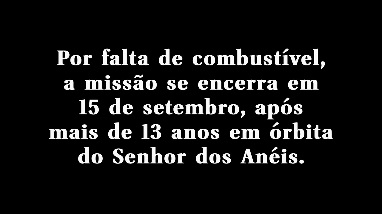 The great and magnificent end of the Cassini spacecraft in 2017. !!!