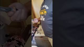 How to replace a heating element on a AO smith signature 100 electric water heater+draining process