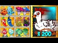 Random 40 Best Pair Team Plants vs 300 Chicken Zombies - PvZ 2 Battlez v10.6.1