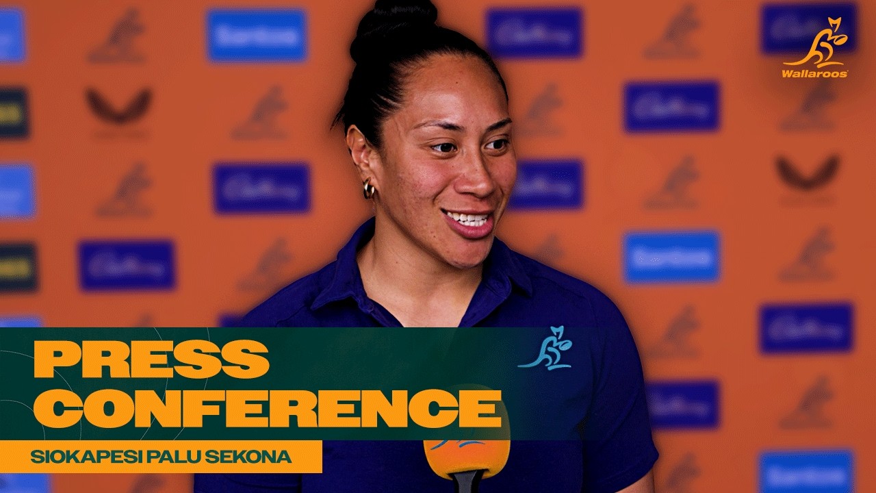 Siokapesi Palu Sekona speaks ahead of Black Ferns Test | Wallaroos Press Conference
