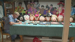 LaSalle man paints on unique canvases
