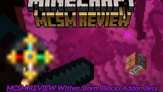 MCSM REVIEW Wither Storm Items and Blocks Addon Beta v2.9 - Full Review - MCPE/BE 1.20.81!