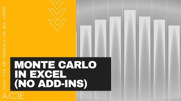 Monte Carlo Simulations in Excel without 3rd Party Add-ins
