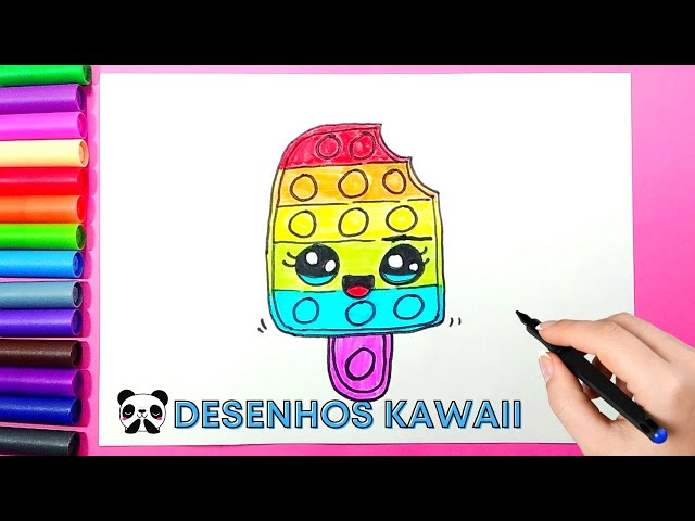 Como desenhar Esmalte fofo Kawaii ❤ Desenhos Kawaii - Desenhos para Desenhar  