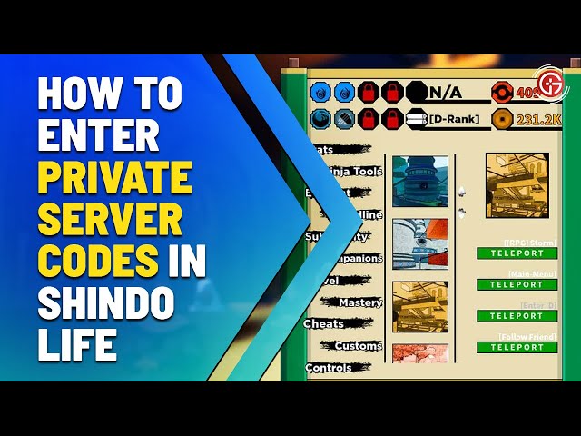 Shindo Life private server codes for every location