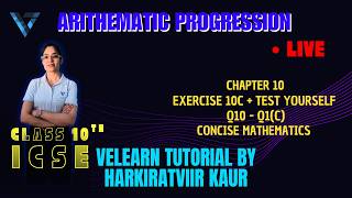 ARITHMETIC PROGRESSION | CHAPTER 10 | EXERCISE 10 C | CONCISE MATHEMATICS | CLASS 10 | ICSE | PART 8