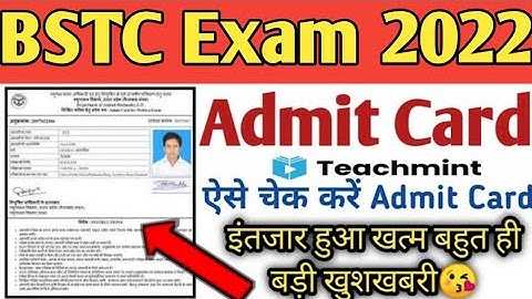 BSTC Exam Admit Card 2022 || Rajasthan Pre Deled Admit Card 2022 || Rajasthan BSTC Exam 8 October