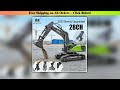 2025 New Huina 1593 Remote Controlled Excavator 28CH Electric Alloy Engineering Vehicle1?14 Hook