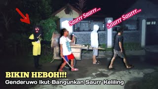 SEDAN FORTUNER! genderuwo bob ikut bangunin sahur keliling kampung pakai gerobak dorong bedug masjid