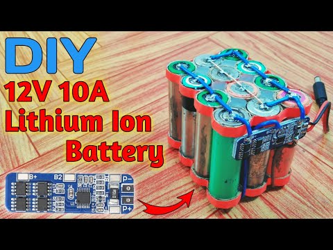 How to Make a 12v 10A Lithium ion battery with 18650 Batteries 