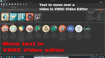 How to create and move an object in VSDC Video editor