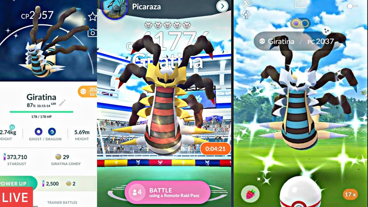 Shiny Origin Giratina Raid Pokemon Go Pokemon Go Gbl PvP YouTube