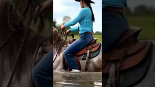 Sholay Title Music #horseriding #music #cowgirl #ytshorts