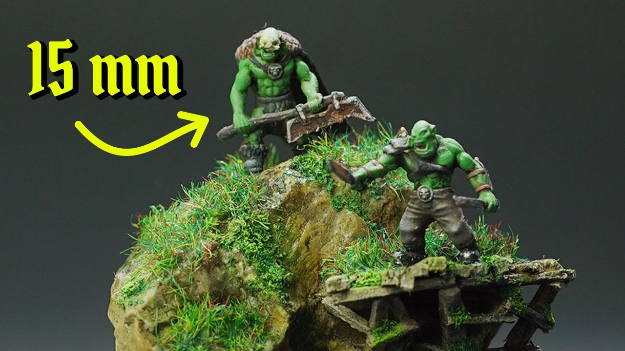 I Made a Tiny Orc Cliffside Watch Post Diorama + free STLs